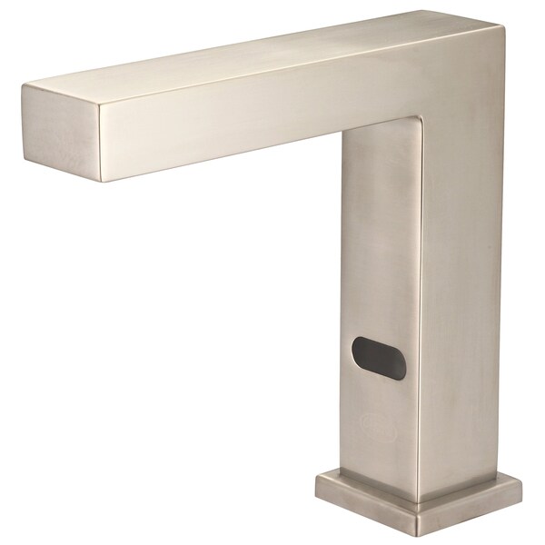 Single Hole Deck Mount Electronic Sensor Faucet in PVD Brushed Nickel